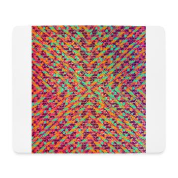 Buntes Muster (Zacken) 01 - Mousepad (Querformat) - Weiß - Vorne