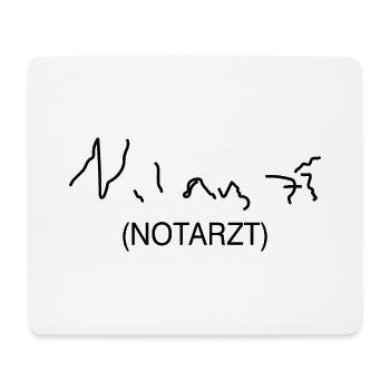 Notarzt Geschenk Arzt Krankenwagen Medizin - Mousepad (Querformat) - Weiß - Vorne