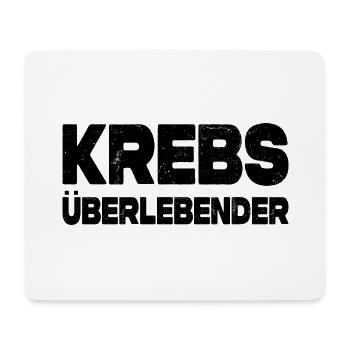 Krebs Überlebender - Mousepad (Querformat) - Weiß - Vorne