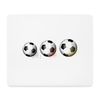 Football - Tapis de souris (format paysage) - blanc - Devant
