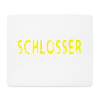 Schlosser Handwerker Design - Mousepad (Querformat) - Weiß - Vorne