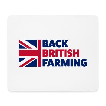 Zurück zur britischen Landwirtschaft - Mousepad (Querformat) - Weiß - Vorne