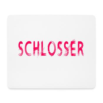 Schlosser Handwerker Design - Mousepad (Querformat) - Weiß - Vorne