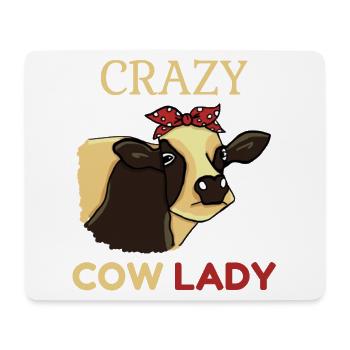 Kuh tshirt, Kuh Lady- Farm - Mouse Pad (horizontal) - white - Front
