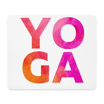 Yoga - Tapis de souris (format paysage) - blanc - Devant