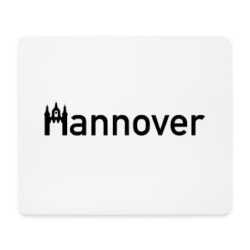 Hanover Town Sign Skyline with New Town Hall - Mouse Pad (horizontal) - white - Front