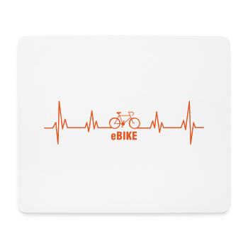 Puls Bike Cadeau Cycliste Sport - Tapis de souris (format paysage) - blanc - Devant
