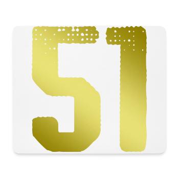 51 number jersey - Mouse Pad (horizontal) - white - Front