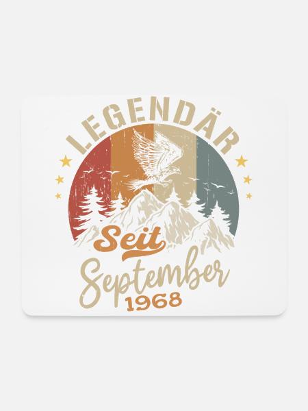 September 1968 - September 1968 Jahrestag 1968 - Mousepad (Querformat) - Weiß