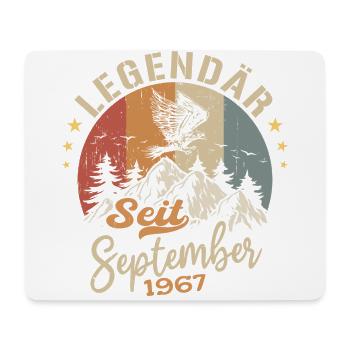 September 1967 - September 1967 Jahrestag 1967 - Mousepad (Querformat) - Weiß - Vorne