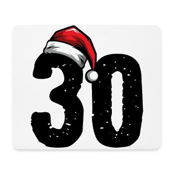 30 Numéro Noël - Tapis de souris (format paysage) - blanc - Devant