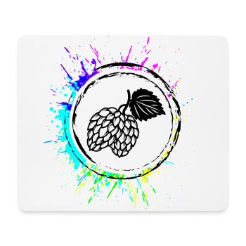 Bier Hopfen zapfen Brauerei - Mousepad (Querformat) - Weiß - Vorne