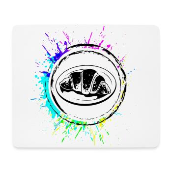 Croissant Symbol - Mouse Pad (horizontal) - white - Front