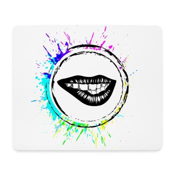Lippen symbol Beauty - Mousepad (Querformat) - Weiß - Vorne