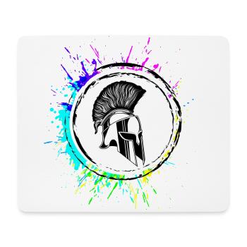 Spartaner Helm Krieger - Mousepad (Querformat) - Weiß - Vorne