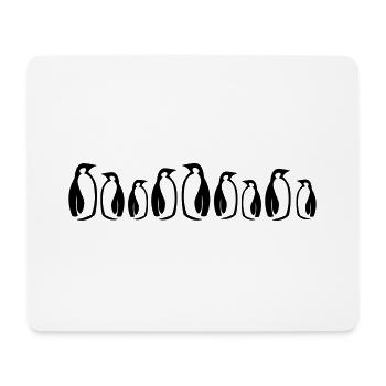 Idée cadeau de colonie de pingouins - Tapis de souris (format paysage) - blanc - Devant