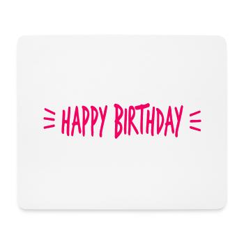 ALLES GUTE ZUM GEBURTSTAG. ALLES GUTE ZUM GEBURTSTAG. JAHRESTAG. - Mousepad (Querformat) - Weiß - Vorne