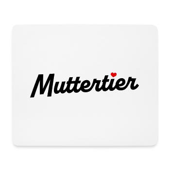 Muttertier - mit Farbwahl - Mousepad (Querformat) - Weiß - Vorne