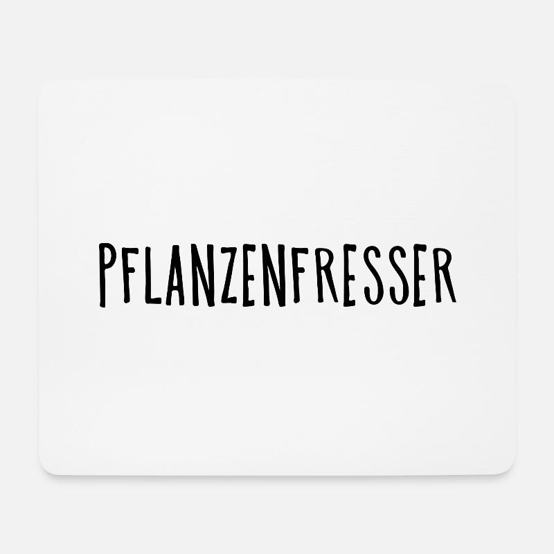 Pflanzenfresser Vegan Geschenk Plant - Mousepad (Querformat) - Weiß
