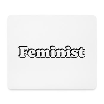 féministe - Tapis de souris (format paysage) - blanc - Devant