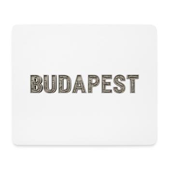 Budapest Architektur Typografie - Mousepad (Querformat) - Weiß - Vorne