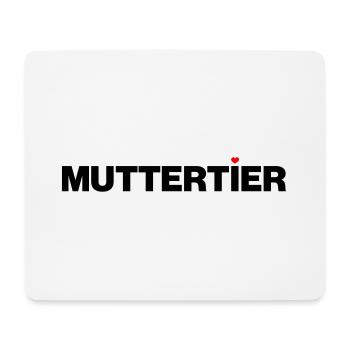 Muttertier - mit Farbwahl - Mousepad (Querformat) - Weiß - Vorne