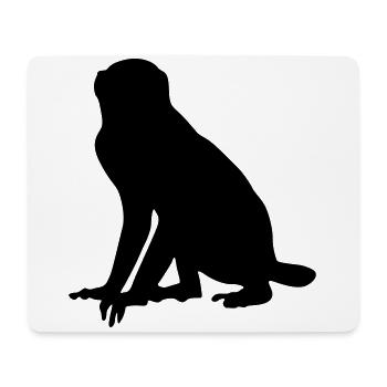 Affe Tier - Mousepad (Querformat) - Weiß - Vorne