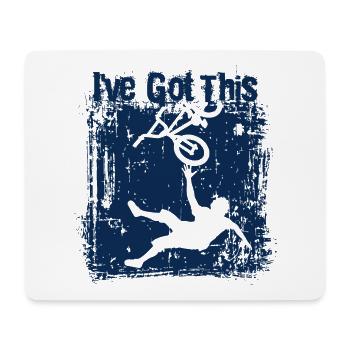 Radtour Zeit Fahrrad MTB Rennrad Tour Geschenk - Mousepad (Querformat) - Weiß - Vorne