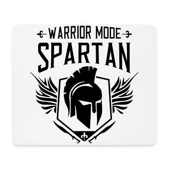 spartaner motivation spartan fitness modus - Mousepad (Querformat) - Weiß - Vorne
