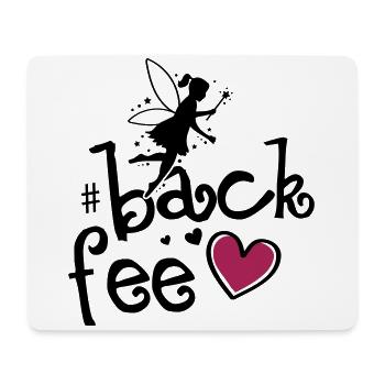 Fee Backen Herz Backfee Liebe - Mousepad (Querformat) - Weiß - Vorne