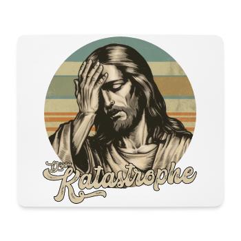 Jesus Digga Katastrophe - Mousepad (Querformat) - Weiß - Vorne