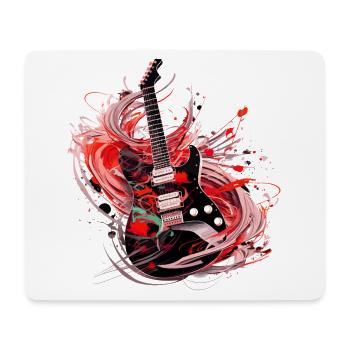 Guitare électrique Guitare Guitariste Instrument de musique Rock - Tapis de souris (format paysage) - blanc - Devant