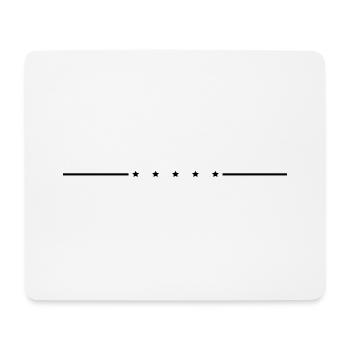 linie_sterne_rk1 - Mouse Pad (horizontal) - white - Front