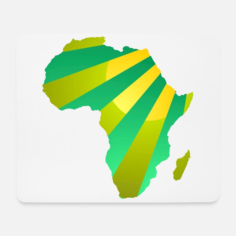 Tropischer Sonnenschein in Afrika - Mousepad (Querformat) - Weiß