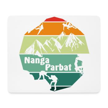 nanga parbat - Mouse Pad (horizontal) - white - Front