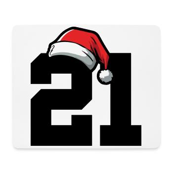 21 Number Christmas - Mouse Pad (horizontal) - white - Front