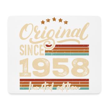Original 1958 Jahrgang - 1958 Geburtstagsgeschenk - Mousepad (Querformat) - Weiß - Vorne