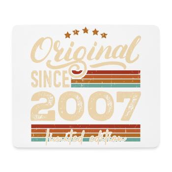 Original 2007 Jahrgang - 2007 Geburtstagsgeschenk - Mousepad (Querformat) - Weiß - Vorne