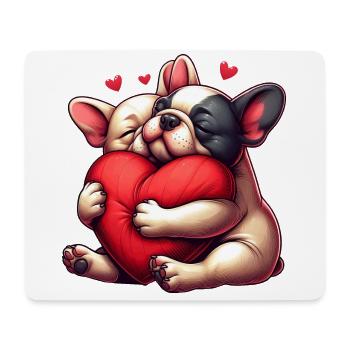 Frenchie Valentinstagsgeschenke - Mousepad (Querformat) - Weiß - Vorne