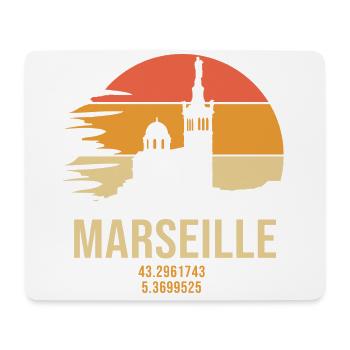Marseille 13 marseillais marseille - Tapis de souris (format paysage) - blanc - Devant