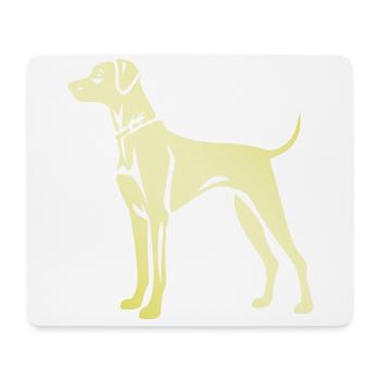 Great Dane Dog Silhouette - Mouse Pad (horizontal) - white - Front