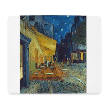 Caféterrasse am Abend in Arles - Van Gogh - Mousepad (Querformat) - Weiß - Vorne