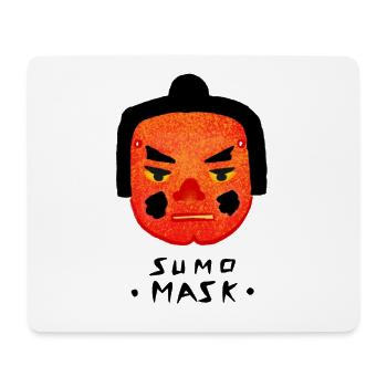 Sumo mask - Mouse Pad (horizontal) - white - Front