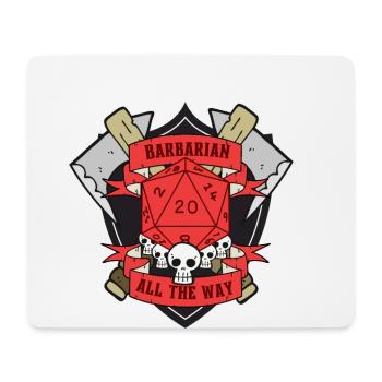 Barbarian All The Way Red - Mouse Pad (horizontal) - white - Front