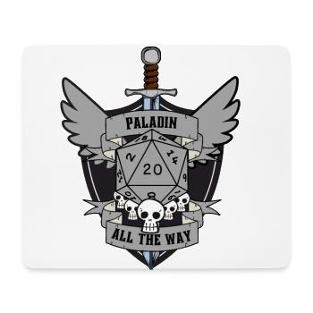 Paladin All The Way Grey - Mousepad (Querformat) - Weiß - Vorne