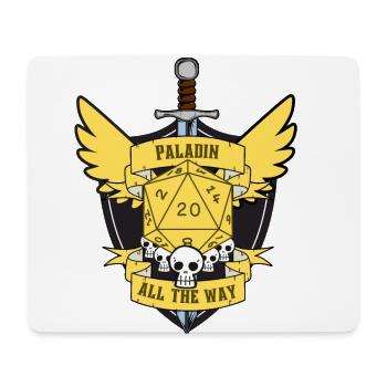 Paladin All The Way Yellow - Mousepad (Querformat) - Weiß - Vorne