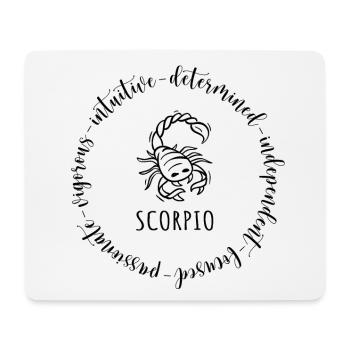 Scorpio - Tapis de souris (format paysage) - blanc - Devant