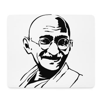 Mahatma Gandhi Portrait India Nobel Laureate - Mouse Pad (horizontal) - white - Front