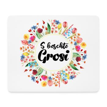 S Beschte Grosi Oma Schweiz Schweizerdeutsch Omi - Mousepad (Querformat) - Weiß - Vorne