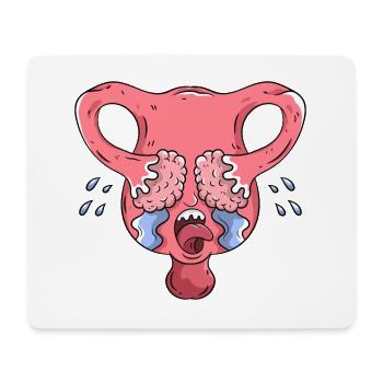 Uterine Menstruation Feminism - Mouse Pad (horizontal) - white - Front
